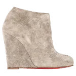 Grey Suede Christian Louboutin Boots