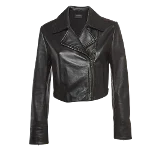 Black Leather Sportmax Jacket