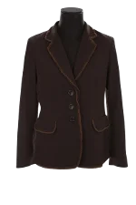 Brown Polyester Gerard Darel Blazer