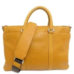 Yellow Leather Bally Tote