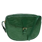 Green Leather Louis Vuitton Jeune Fille