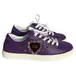 Purple Leather Dolce & Gabbana Sneakers