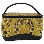 Yellow Canvas Versace Vanity Case