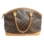 Brown Canvas Louis Vuitton Lockit