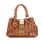 Brown Leather Miu Miu Handbag