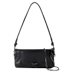 Black Leather Zadig & Voltaire Shoulder Bag