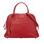 Red Leather Hermès Bolide