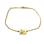 Gold Metal Celine Bracelet
