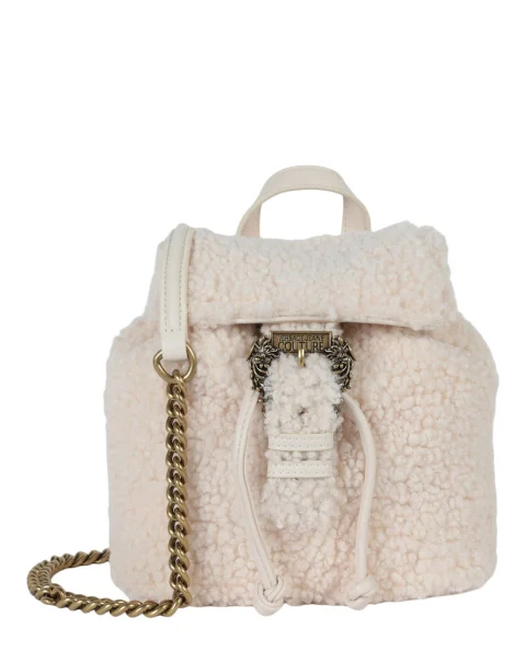 White Fabric Versace Jeans Couture Backpack