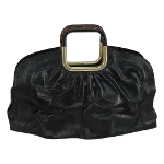 Black Leather Bally Handbag