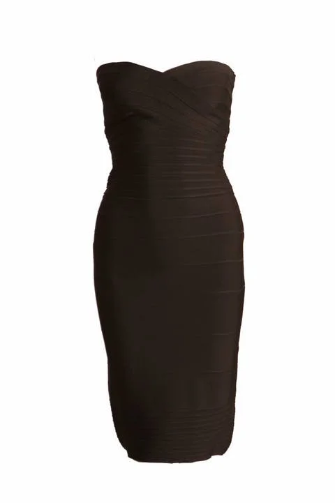 Black Fabric Hervé Léger Dress