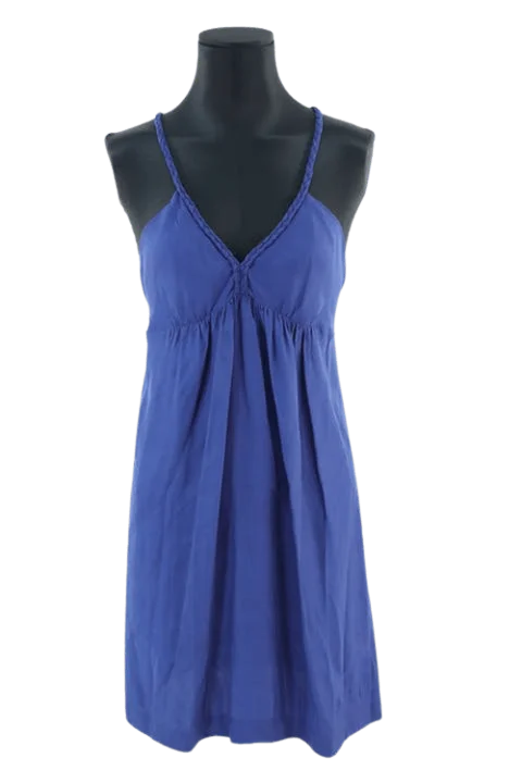 Blue Silk Sandro Dress