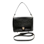 Black Leather Furla Shoulder Bag