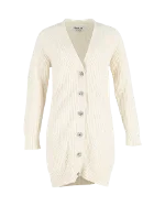 White Wool Ganni Cardigan