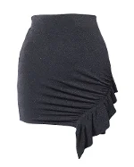 Black Nylon IRO Skirt