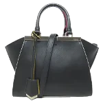 Black Leather Fendi Handbag