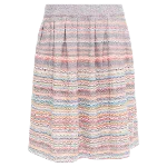 Multicolor Silk Chanel Skirt