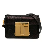 Black Leather Tom Ford Crossbody Bag