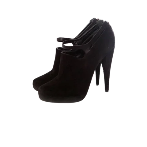 Black Suede DKNY Heels