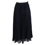 Navy Polyester Self Portrait Skirt