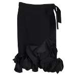 Black Wool Victoria Beckham Skirt