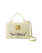 Beige Leather Off White Handbag