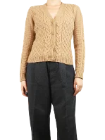 Beige Wool Max Mara Cardigan