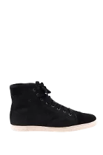 Black Suede Lanvin Sneakers