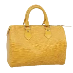 Yellow Leather Louis Vuitton Speedy