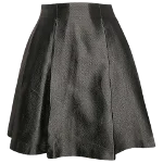 Grey Metal Burberry Skirt