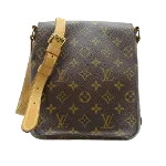 Brown Canvas Louis Vuitton Musette Salsa