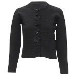 Black Fabric Fendi Cardigan