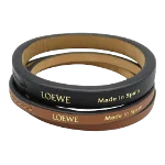 Black Leather Loewe Bracelet