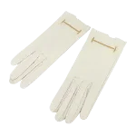 White Leather Hermès Gloves