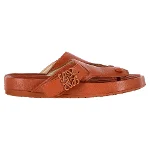 Brown Leather Loewe Sandals