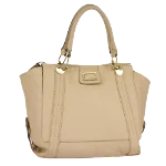 Beige Leather Chloé Tote