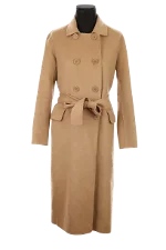 Beige Wool Maje Coat