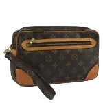 Brown Canvas Louis Vuitton Marly Dragonne