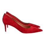 Red Suede Mansur Gavriel Heels