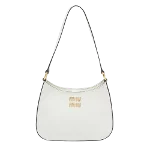 White Leather Miu Miu Shoulder Bag