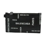 Black Leather Balenciaga Key Holder