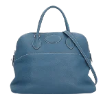 Blue Leather Hermès Bolide