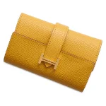Yellow Leather Hermès Key Holder