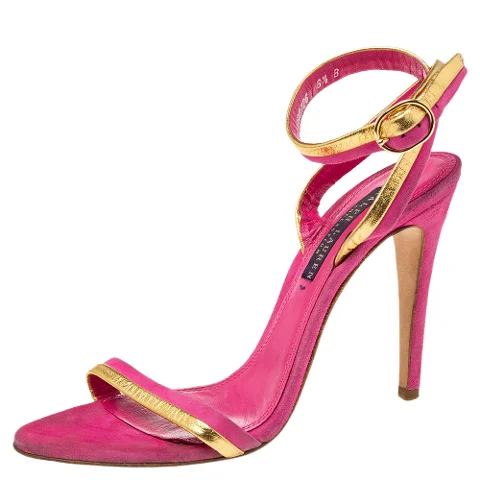 Pink Fabric Ralph Lauren Sandals