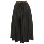 Black Fabric Fendi Skirt