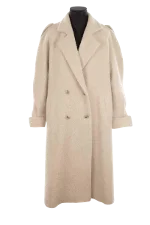 Beige Wool American Vintage Coat