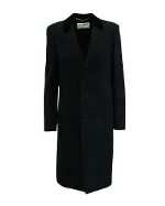Grey Wool Saint Laurent Coat
