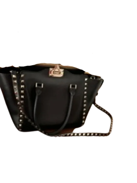 Black Leather Valentino Shoulder Bag
