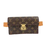 Brown Cotton Louis Vuitton Shoulder Bags