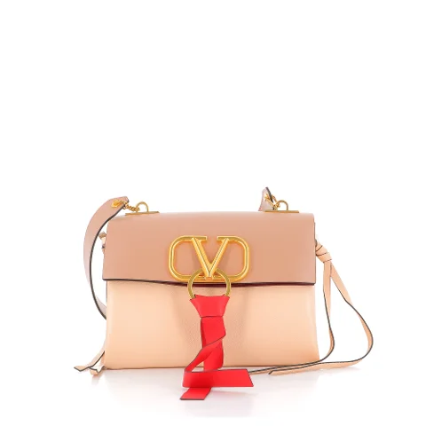 Pink Canvas Valentino Shoulder Bag